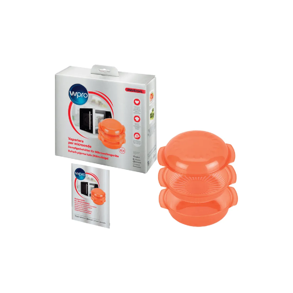 Wpro Plat Vapeur Micro-Ondes Rond