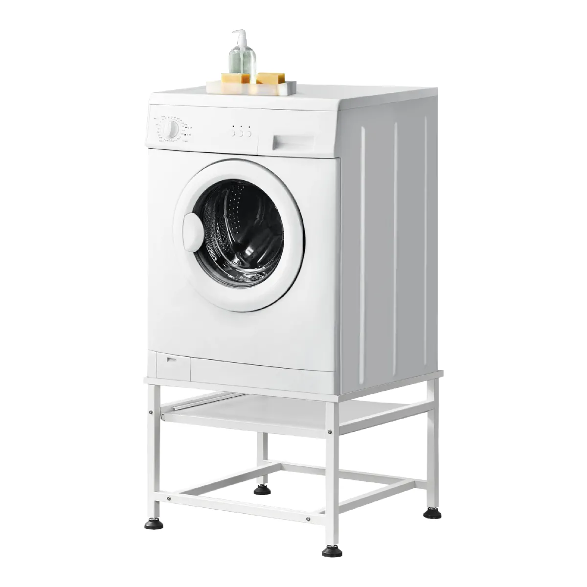 En casa Socle pour lave-linge avec étagère