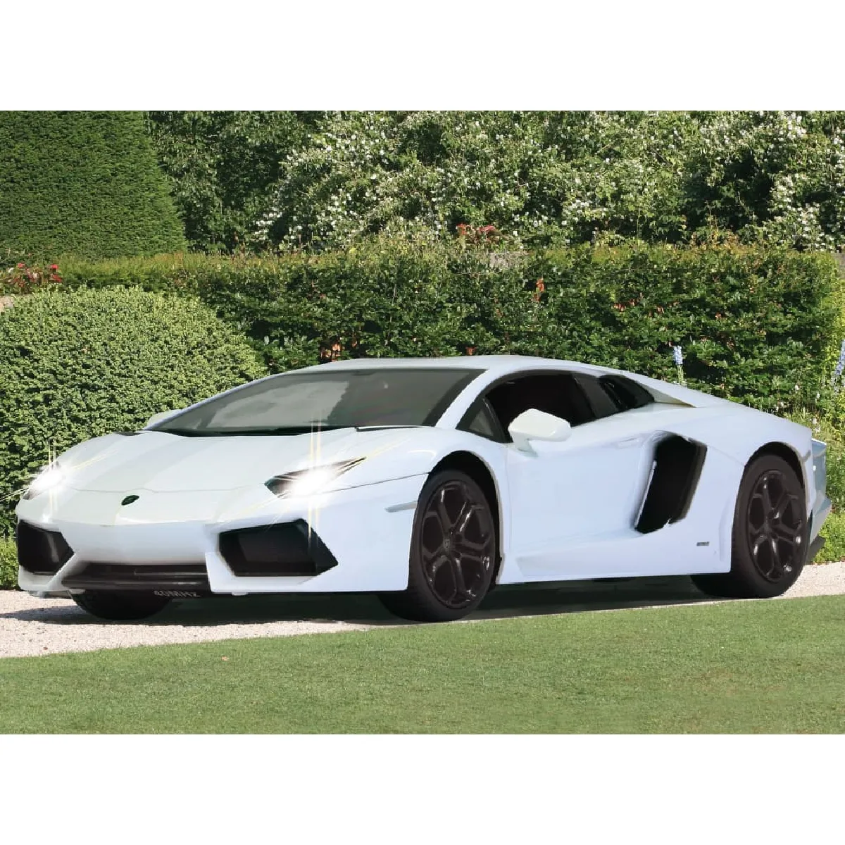 Jamara RC Lamborghini Aventador RTR / &eacute;clairage / 1: 14 / Blanc