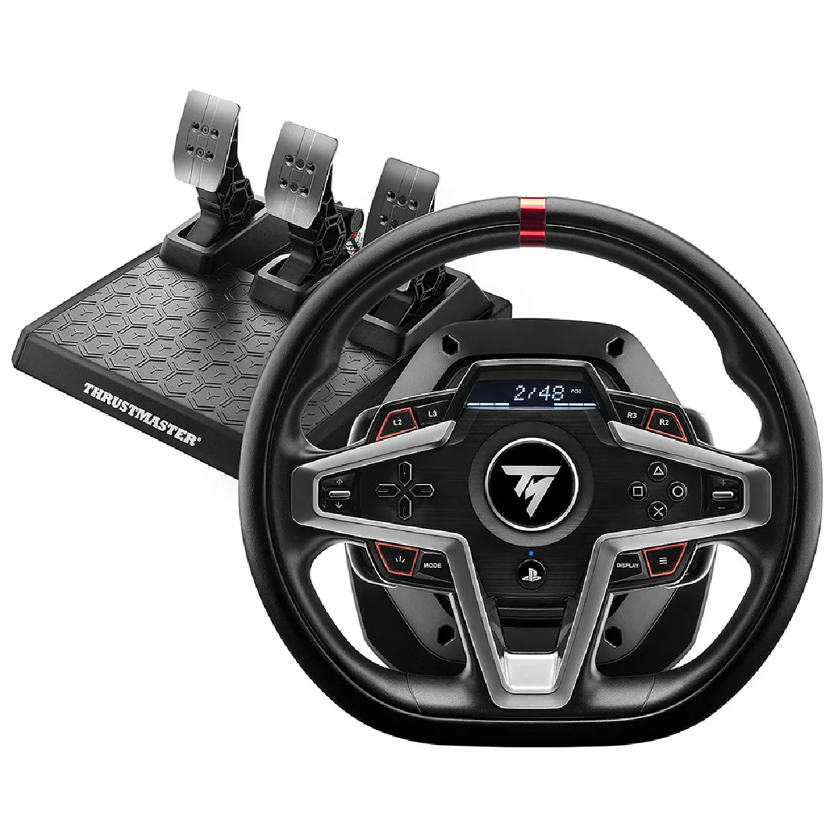 Thrustmaster Noir T248 Ps Licence Off.ps5 Compat.ps4 Et Pc.force Feedback Ecran Lcd 25 Bts Pedalier Magnétique 4160783 - Neuf - Image 3