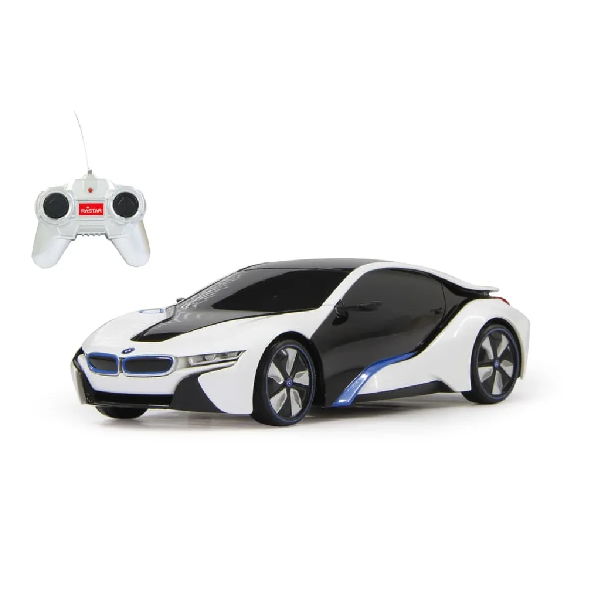 Jamara 404495 27 MHz 1:24 Scale White BMW i8 Deluxe Car - Image 5