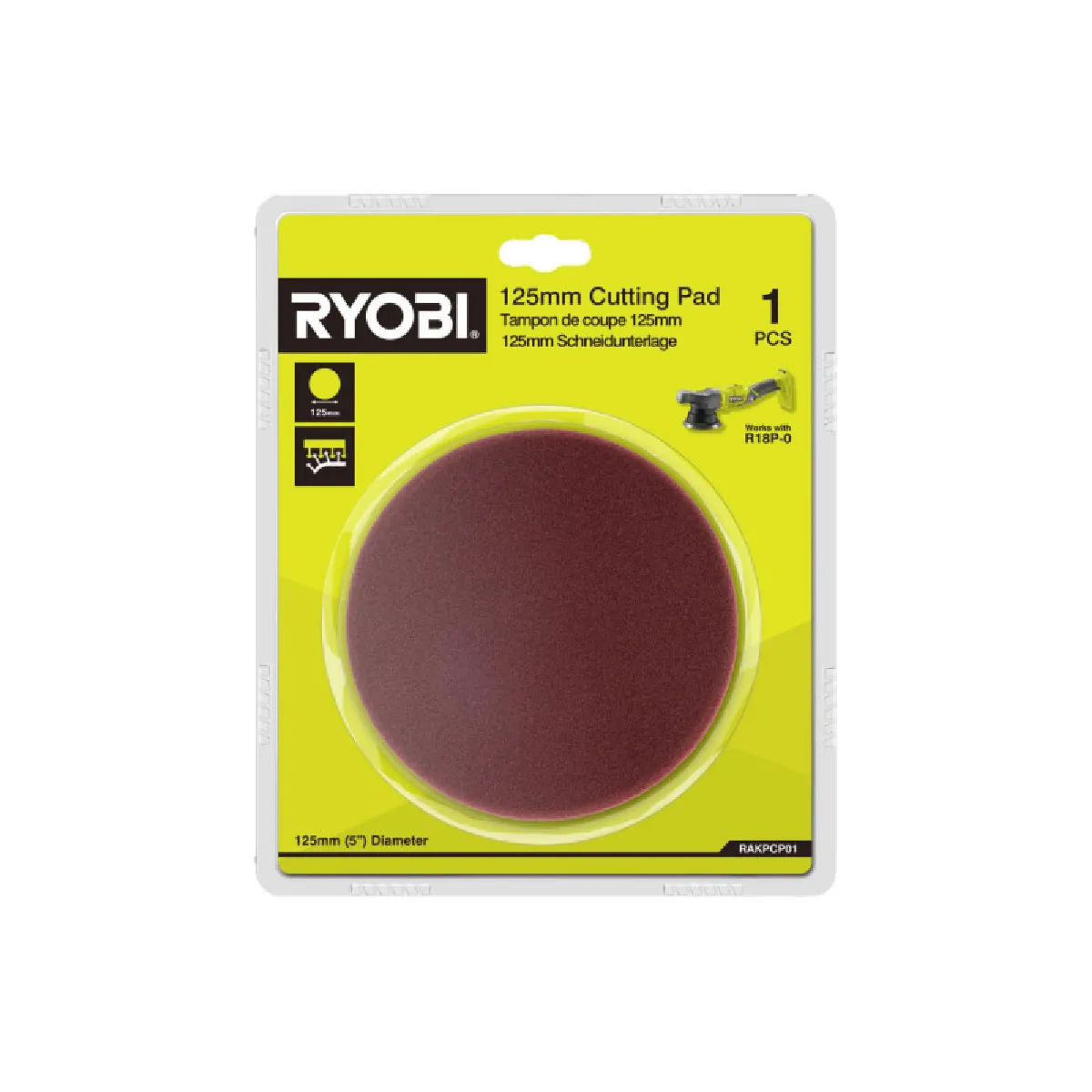 Ryobi Disque de polissage 125 mm