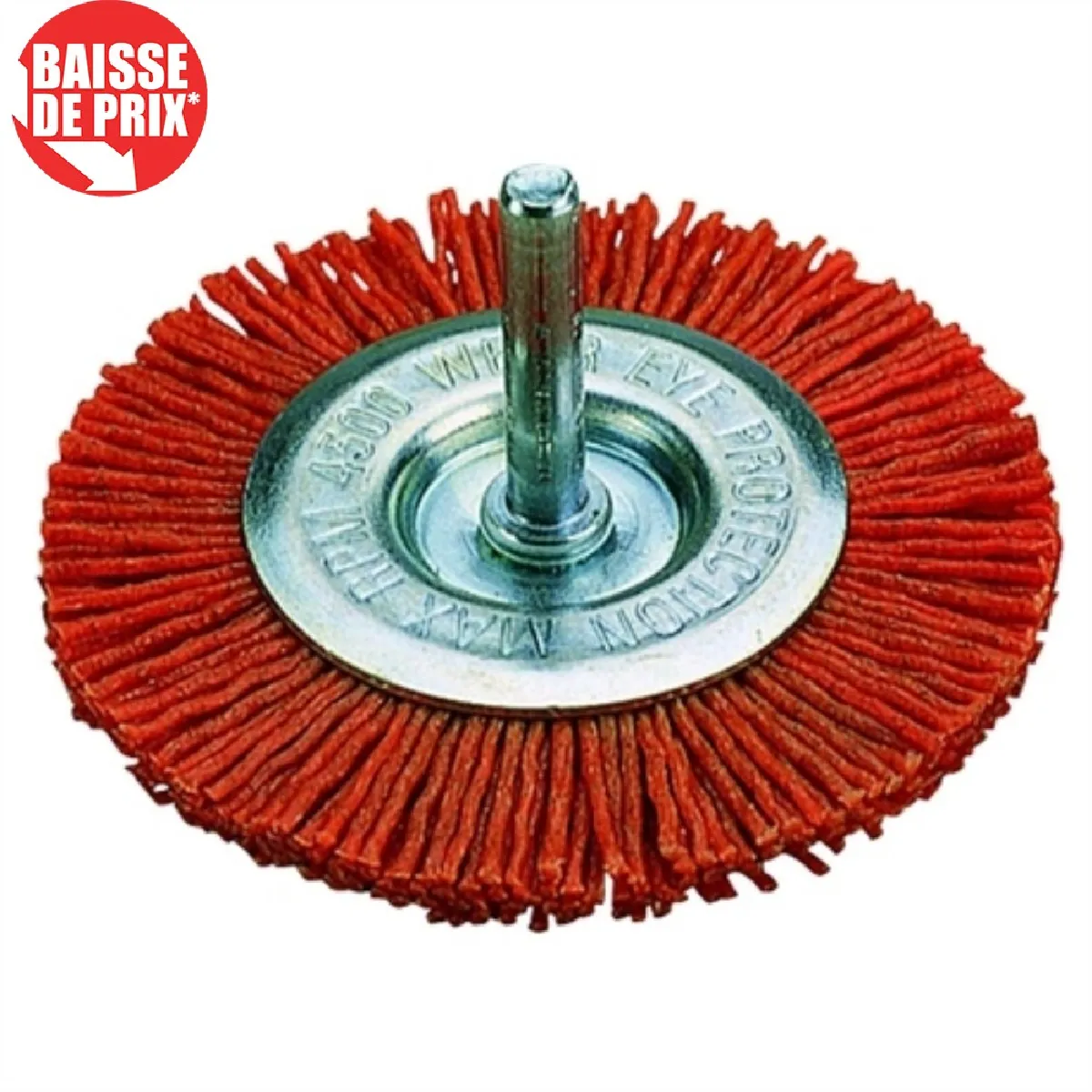 Wolfcraft Brosse Circulaire Nylon - 100 Mm