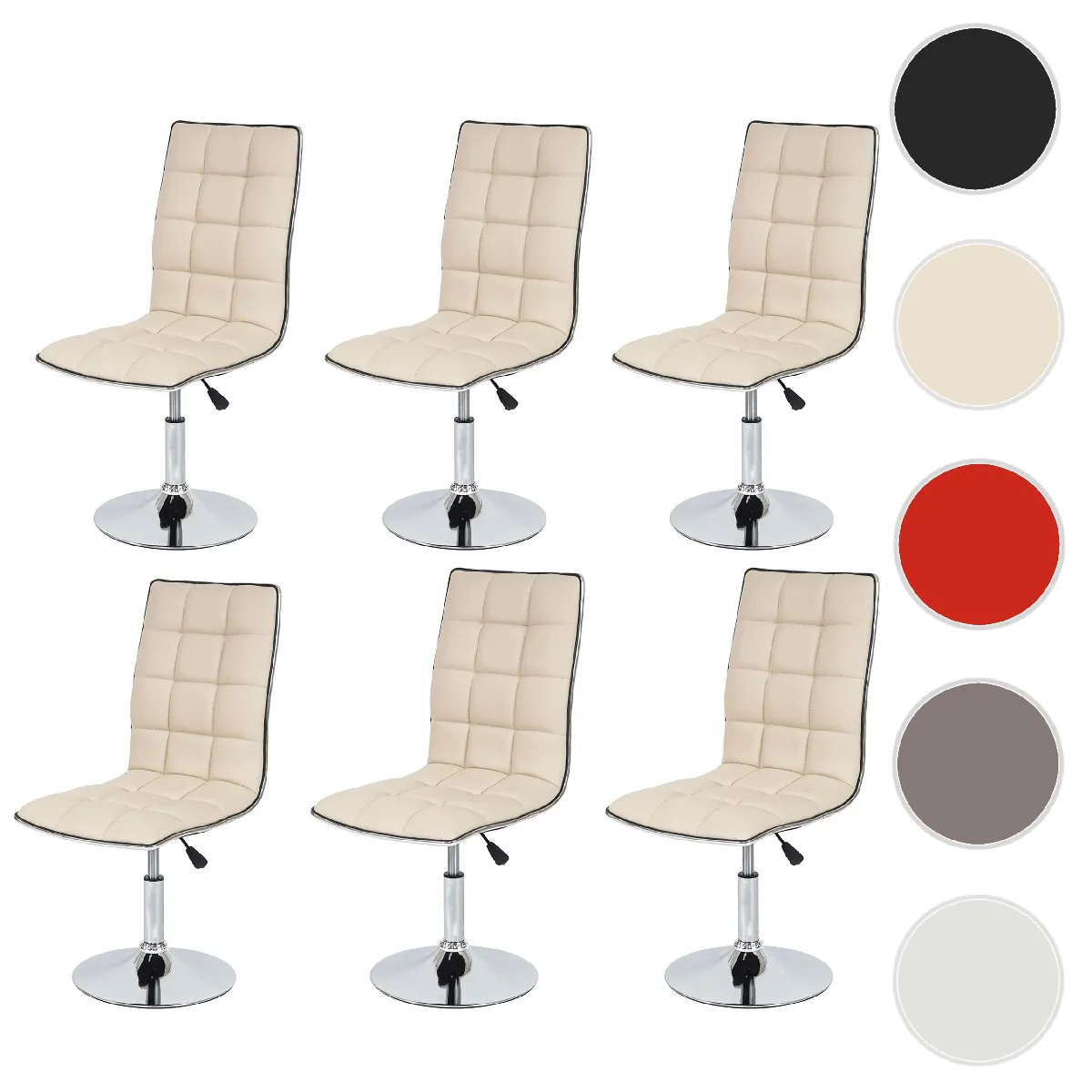 Mendler Chaises Hwc-C41 - Crème