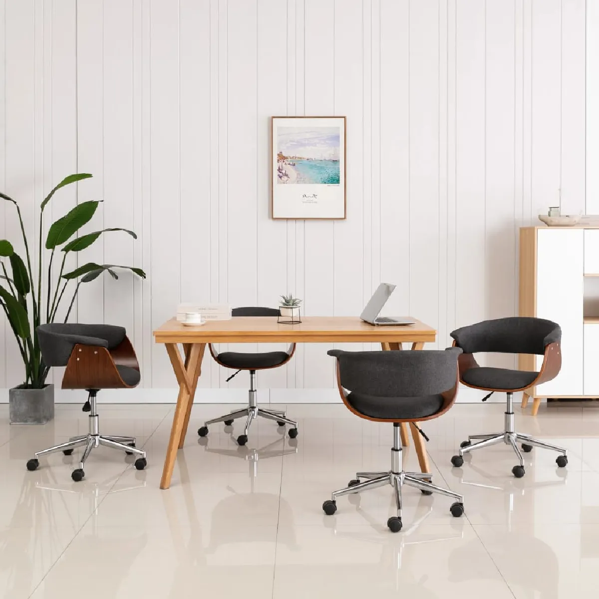 vidaXL Chaises pivotantes à manger - vue 7