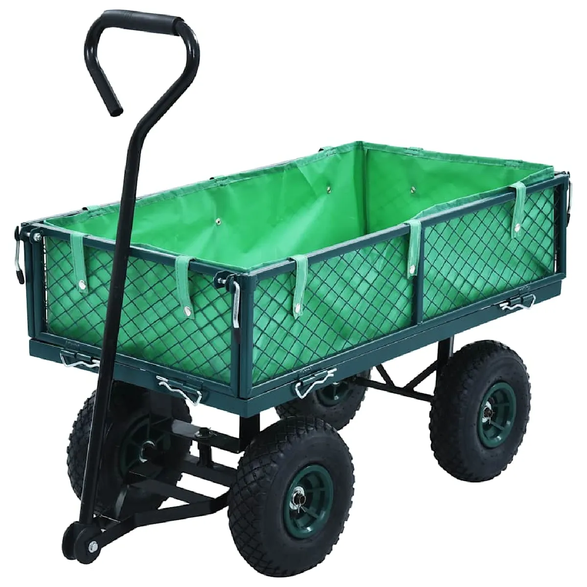 VIDAXL - Chariot de jardin - 250 kg - Vert - Image 3