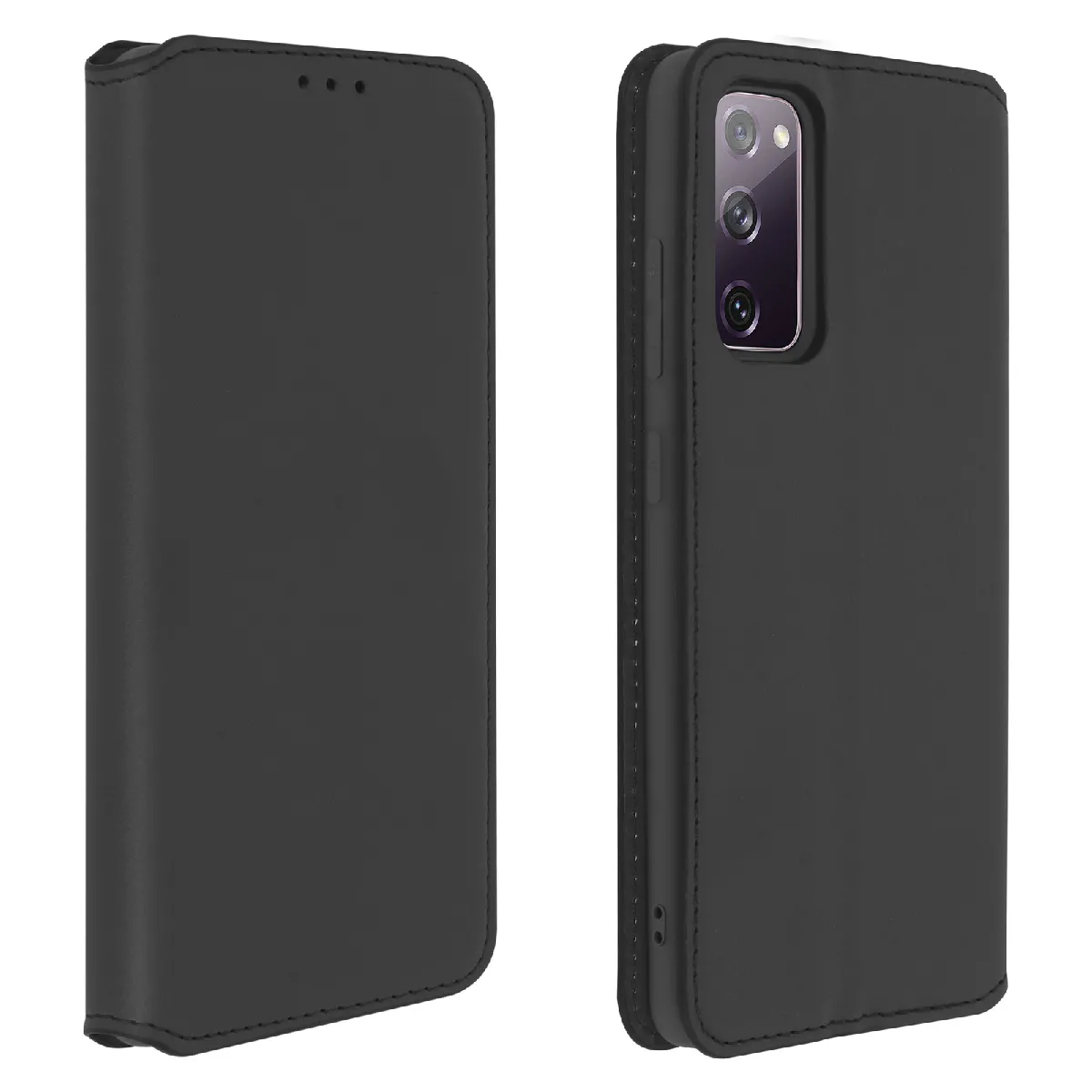 Avizar Noir Housse Galaxy S20 Fe Portefeuille