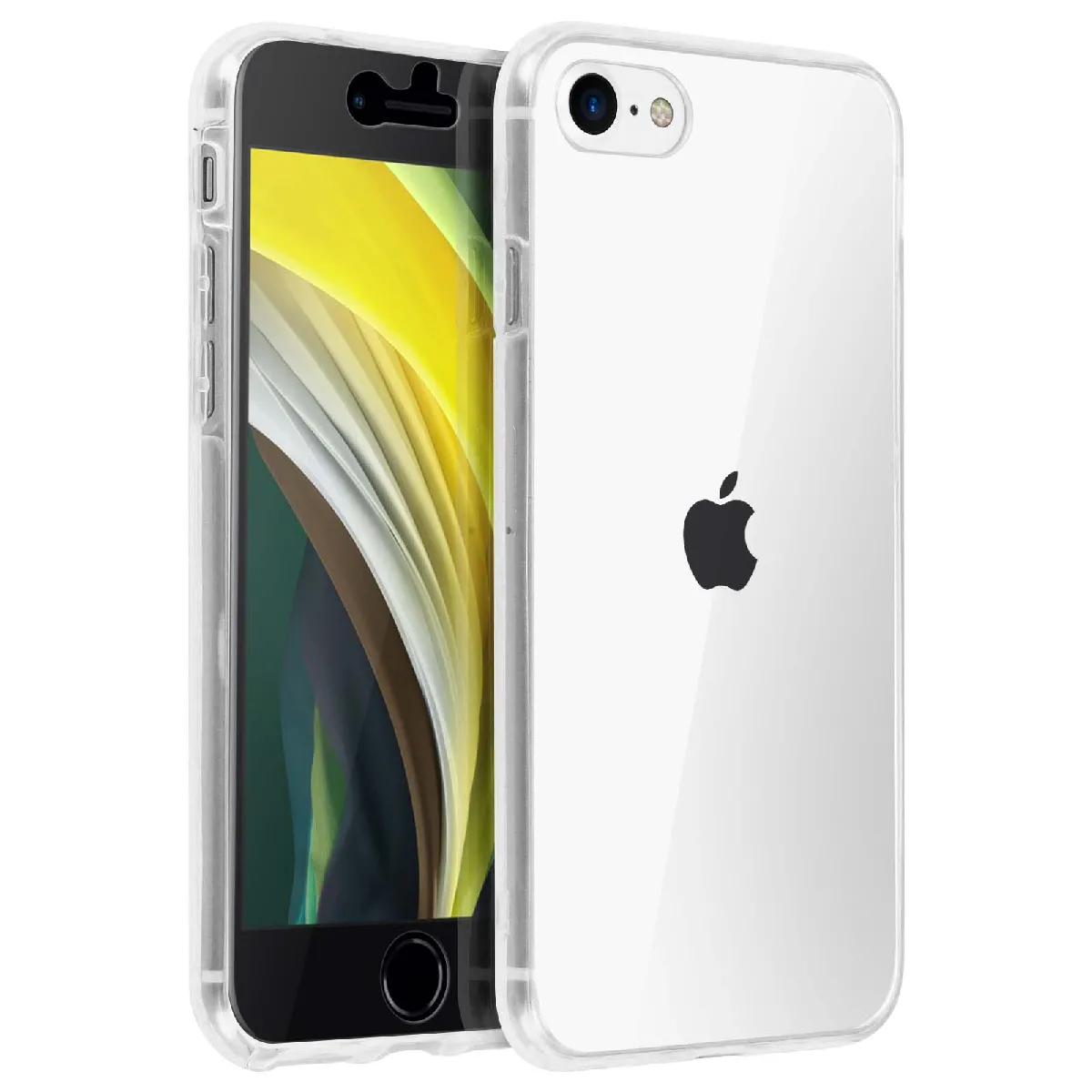Avizar Coque Iphone Se 2022 / 2020 Et 8 / 7 Arrière Souple Avant Tactile Transparent