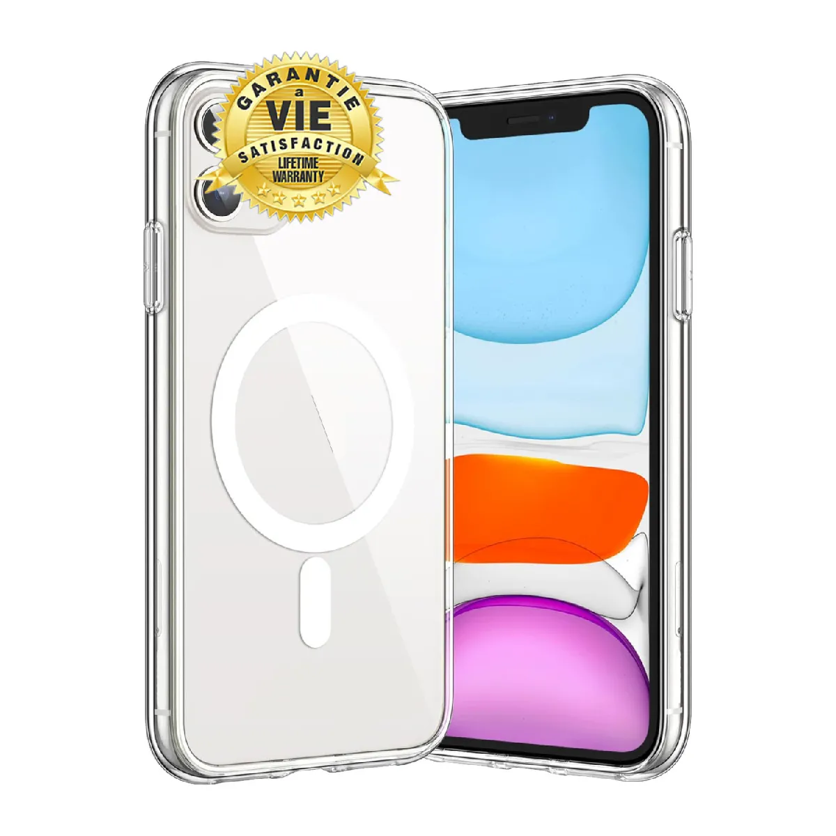 Jaym Transparent - Coque Ultra Renforcée Premium Pour Apple Iphone 14 - Compatible Magsafe - Certifiée 3 Métres De Chute - Garantie À Vie - E - 5 Jeux De Boutons De Couleurs Offerts - Neuf - Image 4