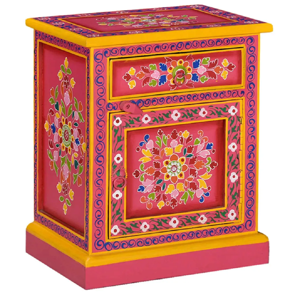 vidaXL Table de Chevet Bois de Manguier - vue 6