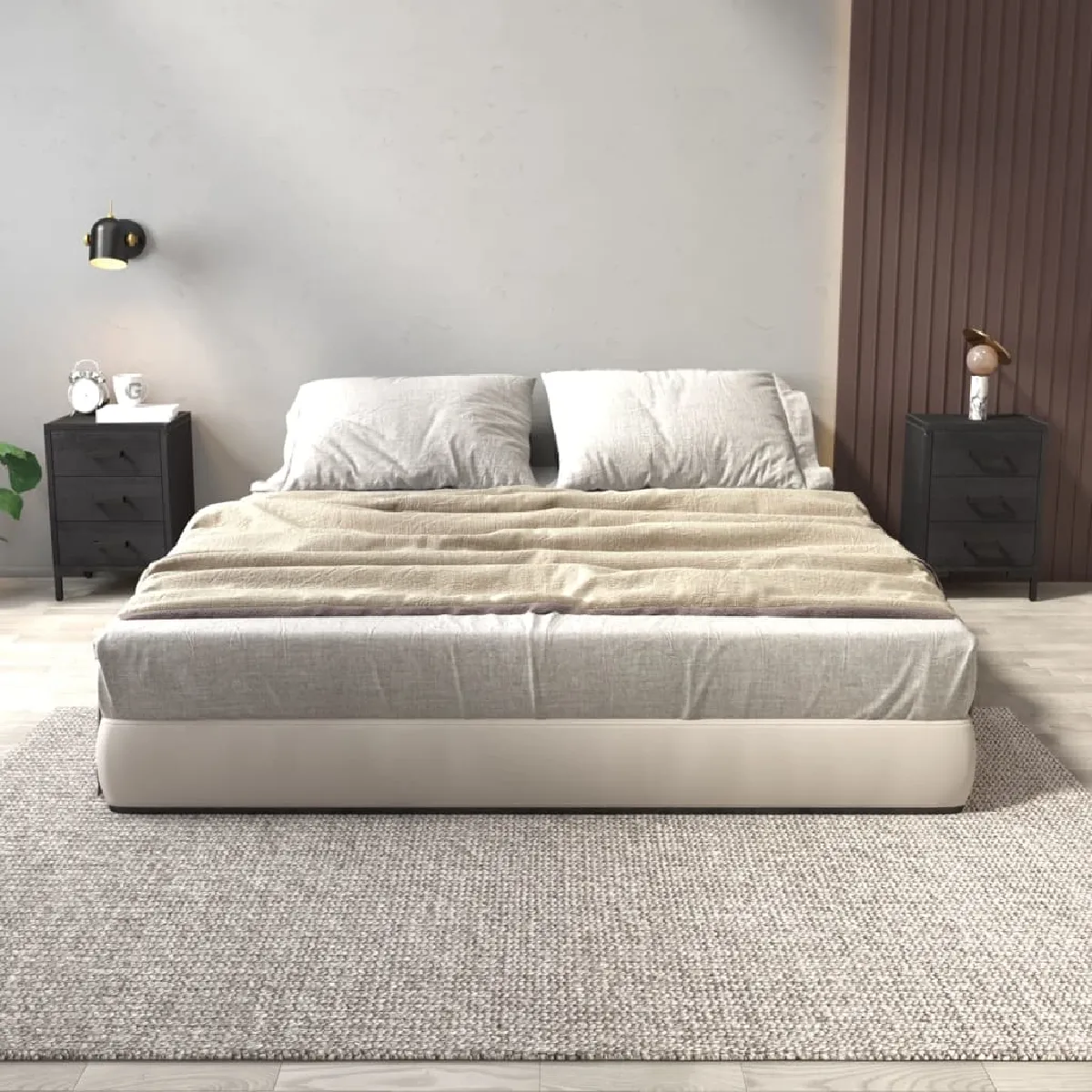 vidaXL Tables de Chevet 2 pcs Bois de Pin Massif