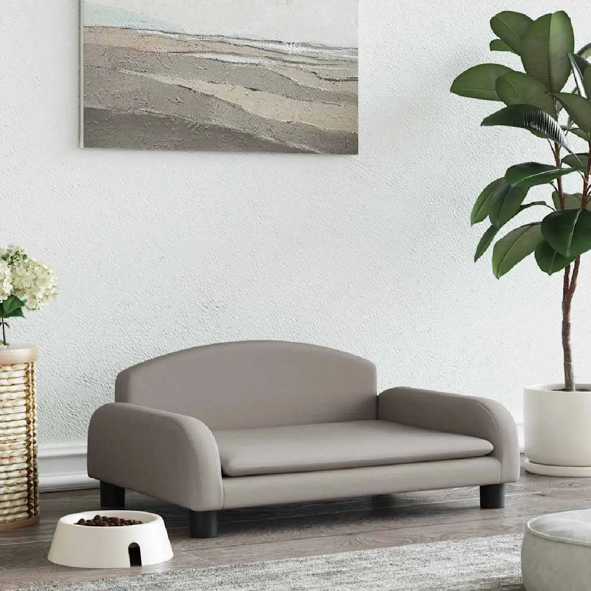 vidaXL Lit pour chien Similicuir 90x53x30 cm - vue 9