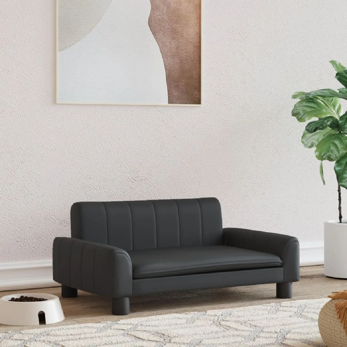 Vidaxl Lit pour chien - Noir 70x45x30 cm