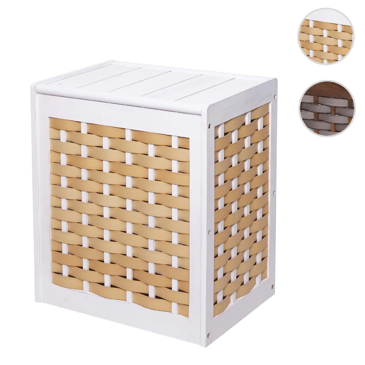 Mendler Blanc Panier À Linge