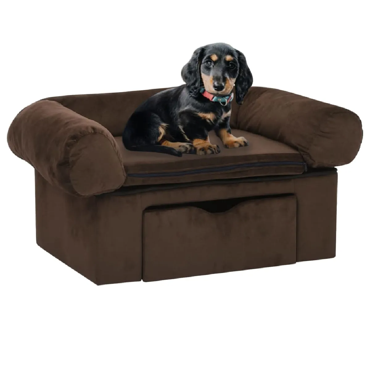 vidaXL Canapé pour chien avec tiroir 75x50x38 cm - vue 2