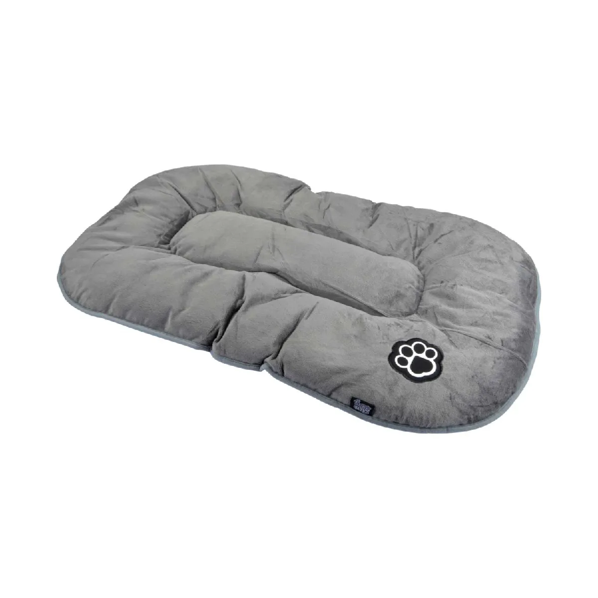 Love Story - Coussin réversible Iron pour chien et chat - Gris et noir - Long 87 cm