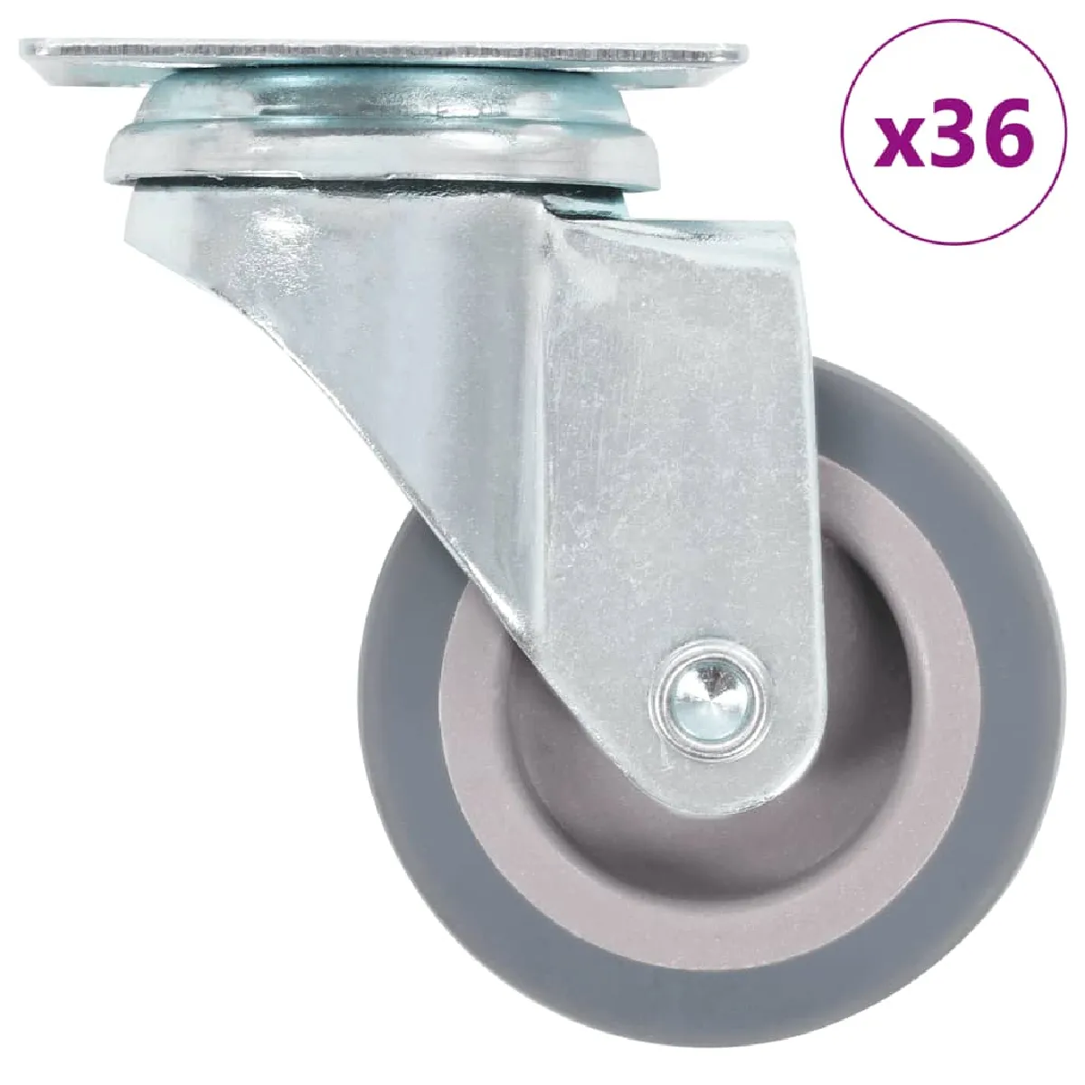 Vidaxl Or 36 Pcs Roulettes Pivotantes 50 Mm - Image 3