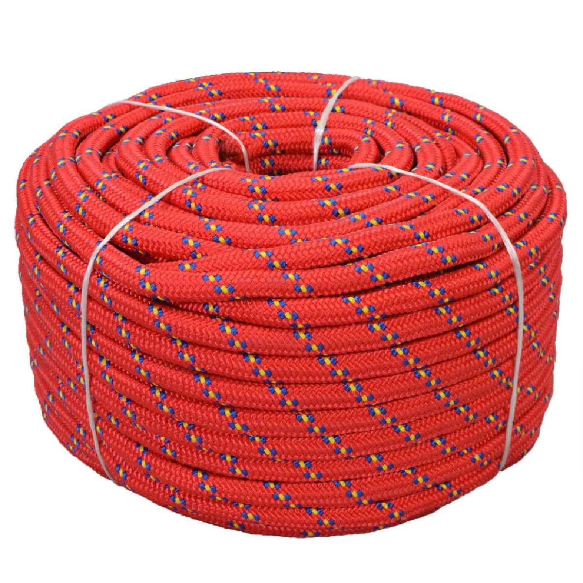 vidaXL Corde de Bateau 18 mm - 50 m Rouge