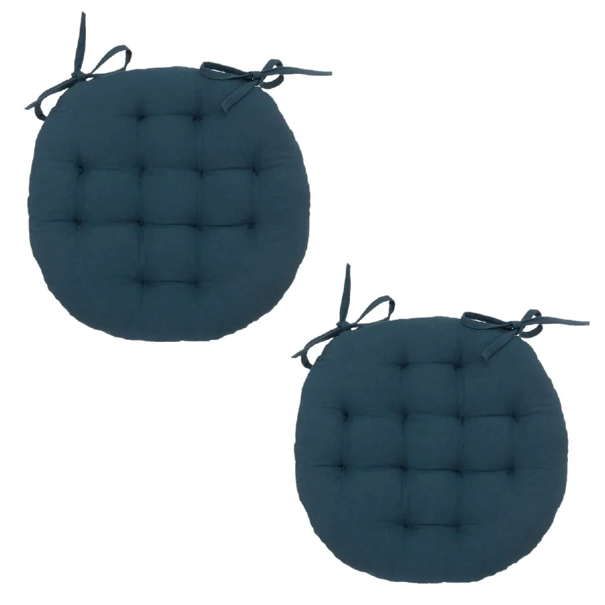 Lot 2x Galette de chaise ronde Alix Diam. 38 cm - vue 4