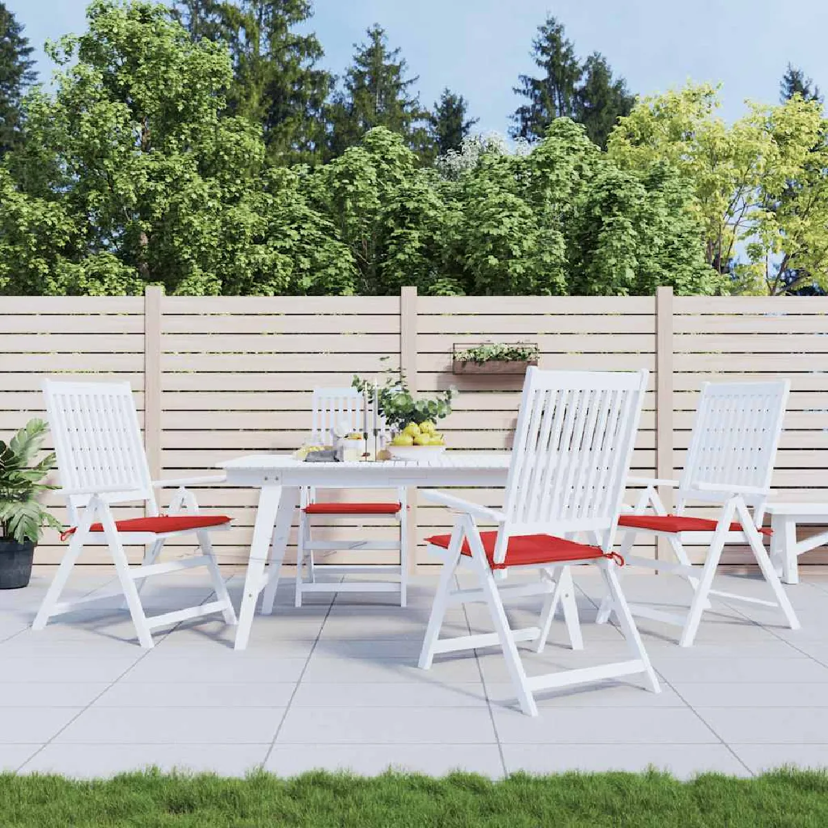 vidaXL Coussins de chaise jardin