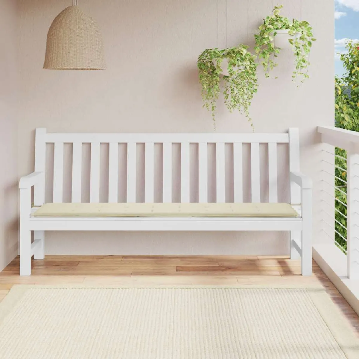 vidaXL Coussin de Banc de Jardin Coussin de Siège de Salon Coussin de Meuble de Terrasse Coussin d’Assise Extérieur 47609 - vue 2