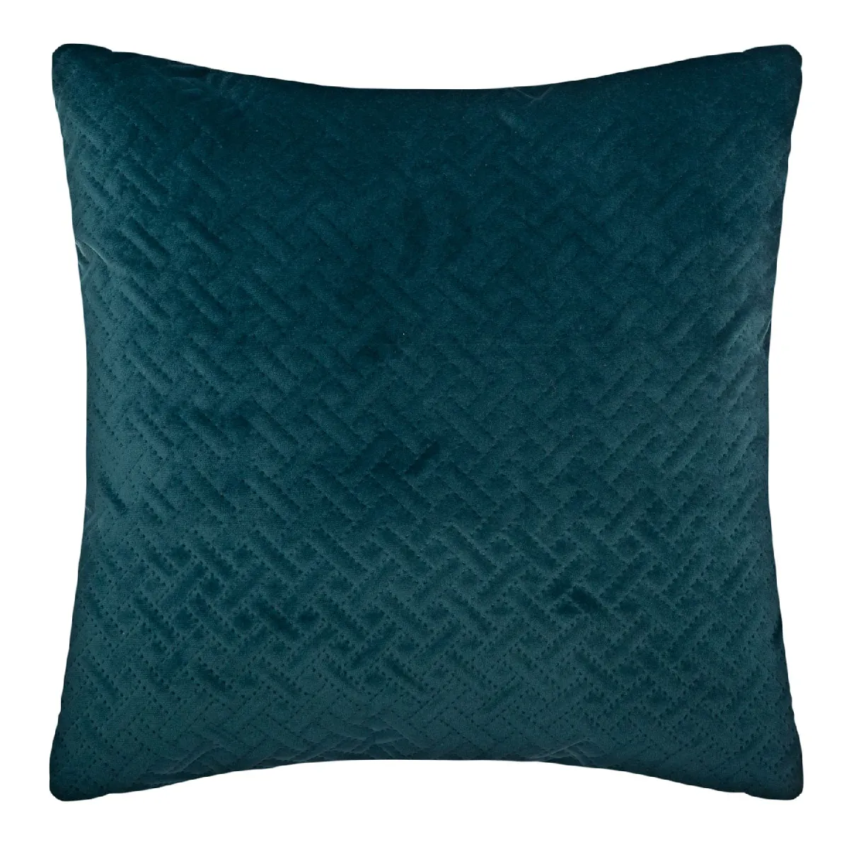 Atmosphera Bleu Coussin Design En Velours Dolce - L. 40 X L. 40 Cm - Canard