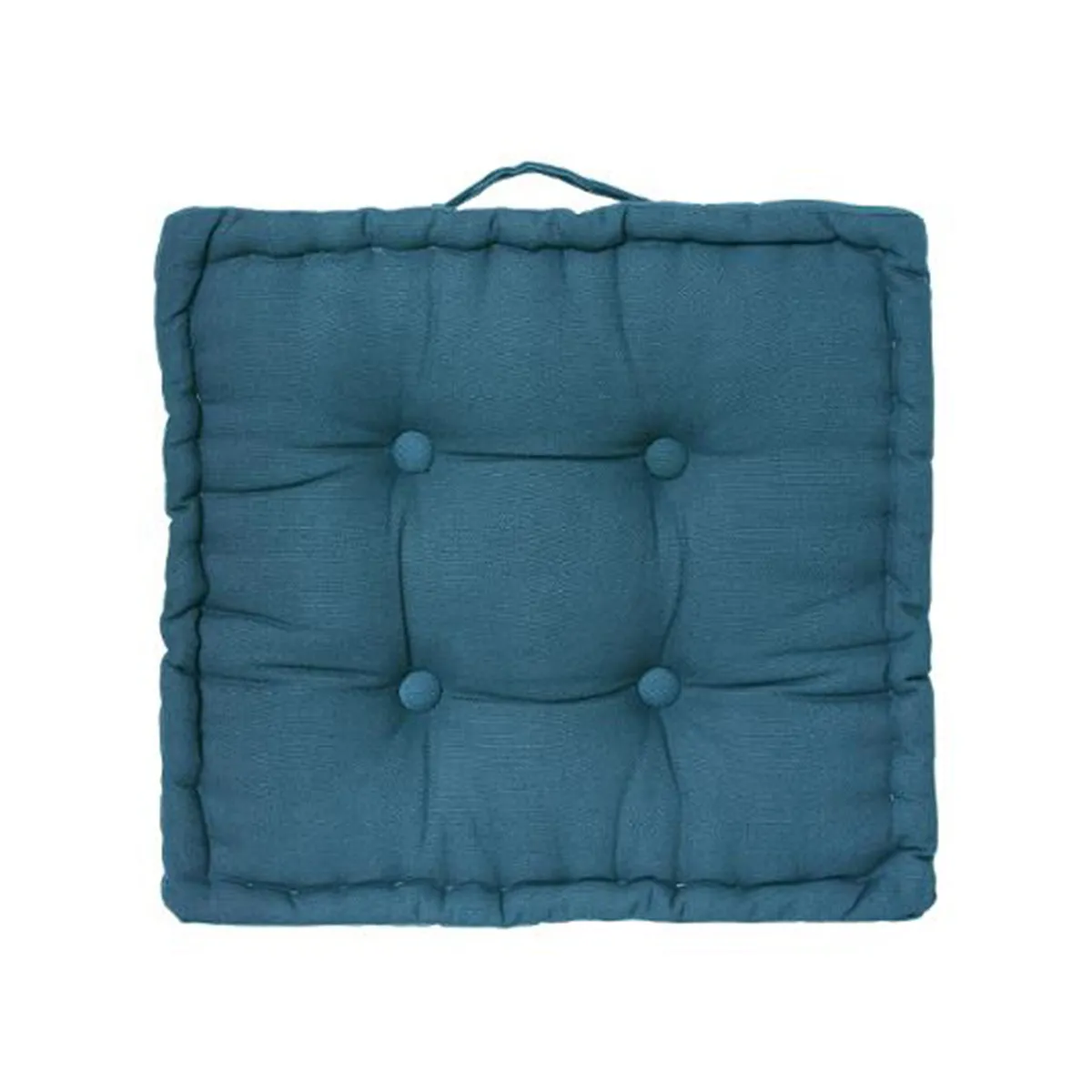 Paris Prix Bleu Coussin De Sol Dorian - 40 X 40 Cm - Canard - Image 2