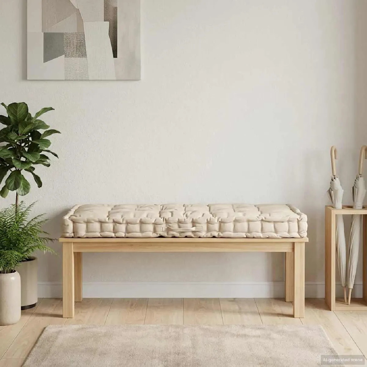 vidaXL Palette Beige - 120 x 80 x 10 cm