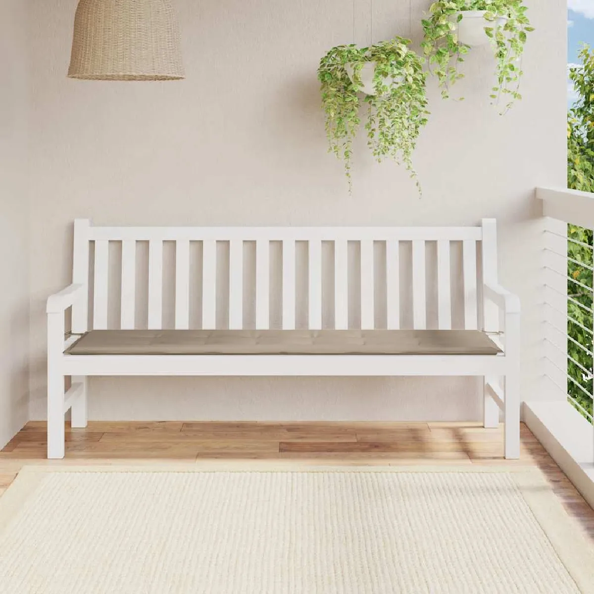 vidaXL Coussin de Banc de Jardin 180 x 50 cm - vue 2