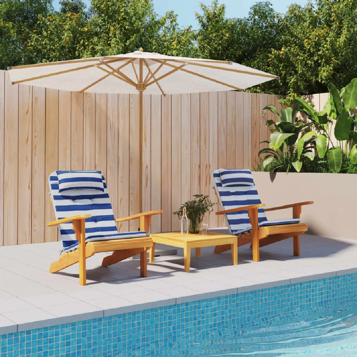 vidaXL Coussins Chaise Adirondack