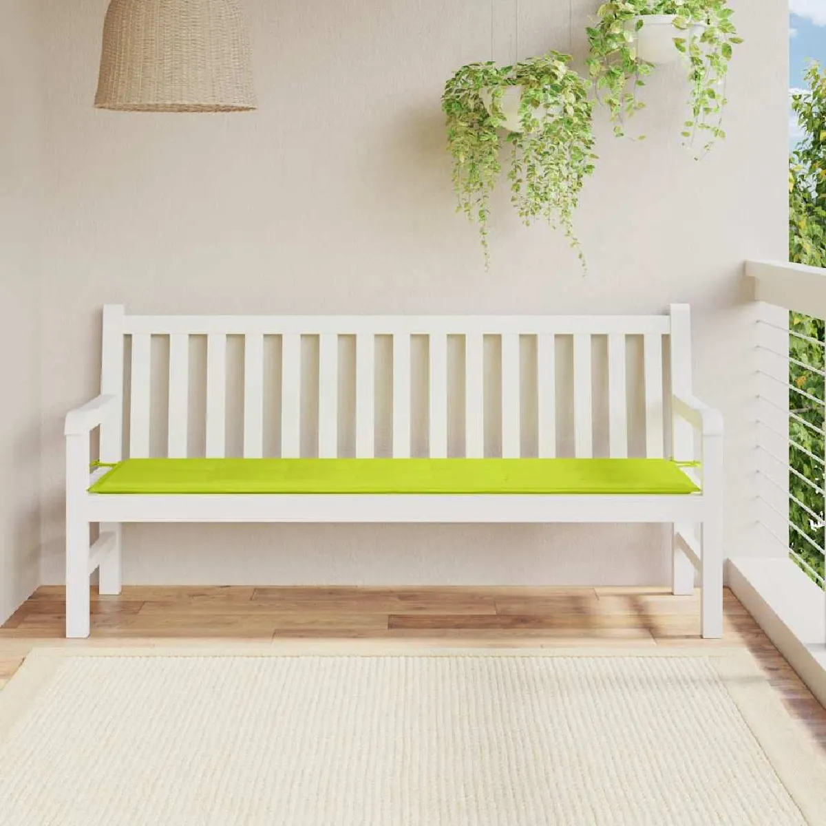 vidaXL Coussin de Banc de Jardin 180x50x3 cm - vue 2