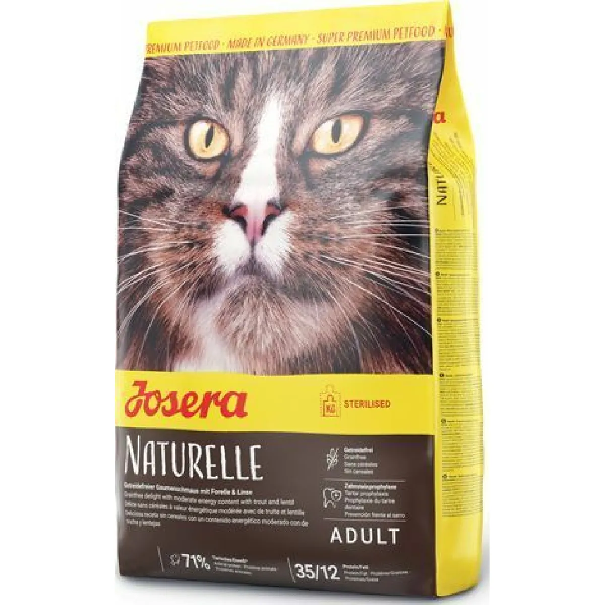 Meilleurs prix pour JOSERA Naturelle 400 g GRAIN FREE   Croquettes pour chat stérilisé   Faible teneur en matières grasses   Sans céréales   Nourriture Super Premium pour chat adulte   Sachet de 400 g