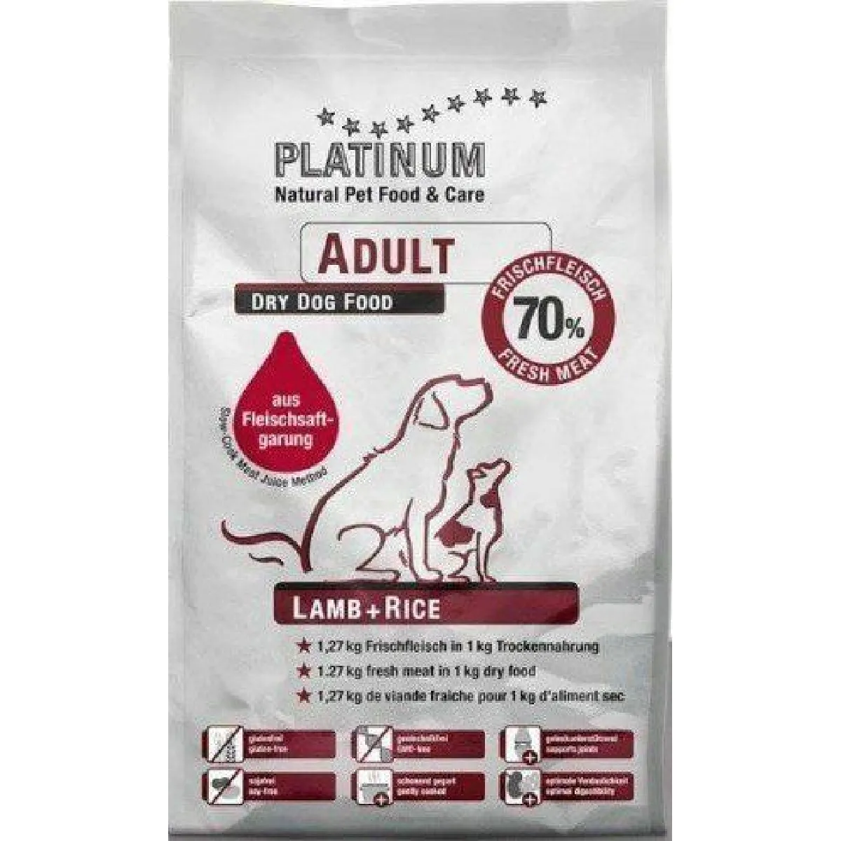 Platinum Adult Lamb+Rice 15 kg