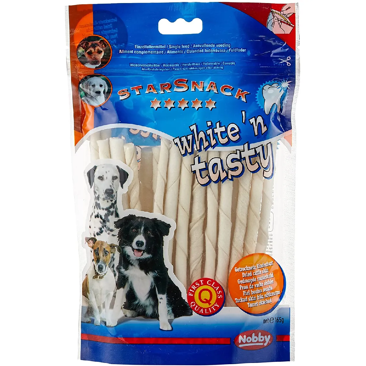 Comparer les prix de Nobby Stick à Mâcher pour Chien Blanc 12,5 cm 6-7 mm 30 Pièces