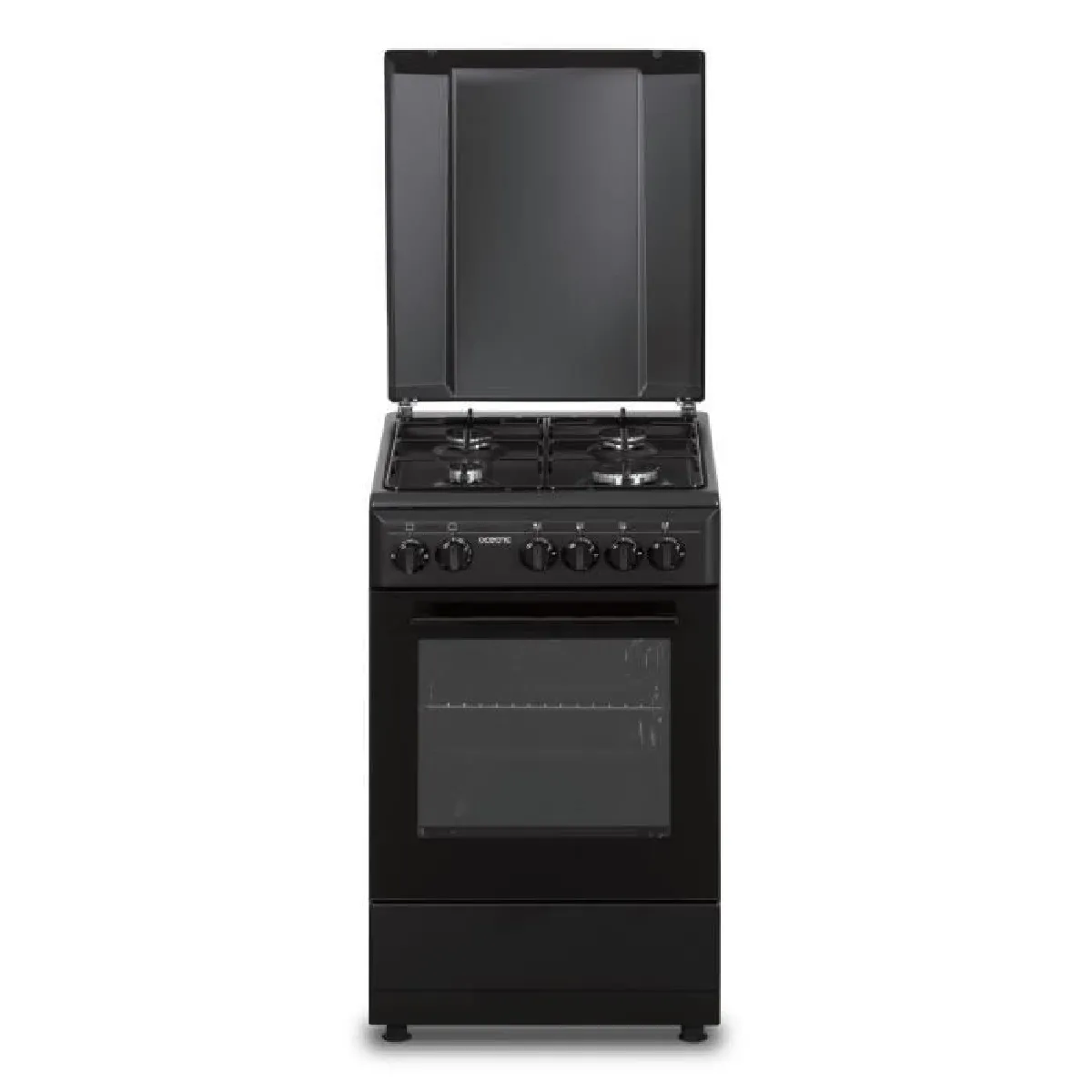 Cuisinière gaz OCEANIC OCEACG50GB - 4 feux - L49,8 xP61 xH 86 cm - Noir - Image 3