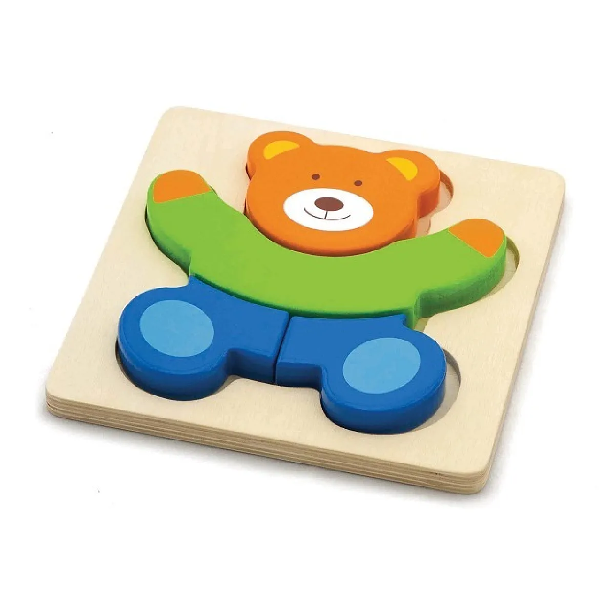 Viga toys Puzzle en bois ourson