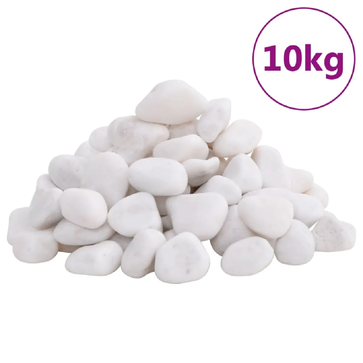 vidaXL Galets polis 10 kg - vue 1
