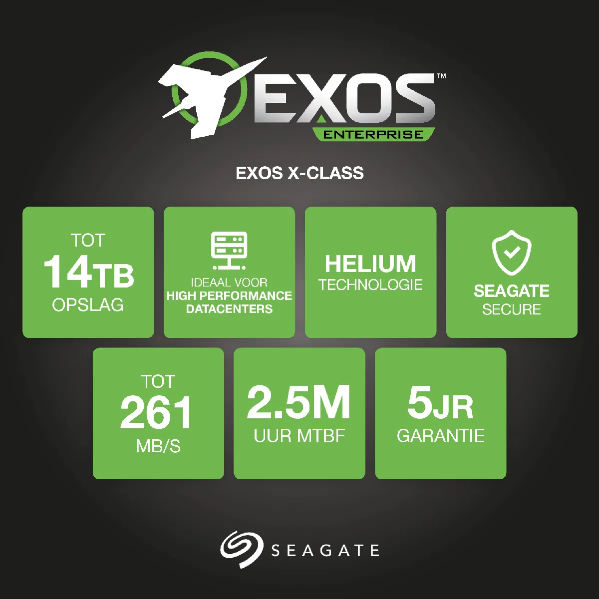 Seagate Exos X14 ST12000NM0008 Disque dur 12 To interne SATA 6Gb/ 7200 toursmin mémoire tampon : 256 Mo - vue 7