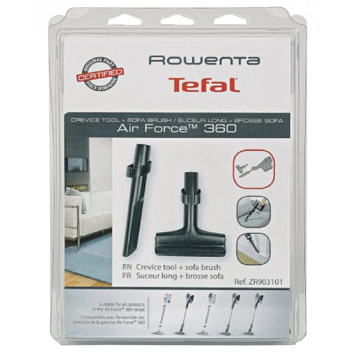 Rowenta Suceur Long + Brosse Sofa Air Force 360 - vue 6