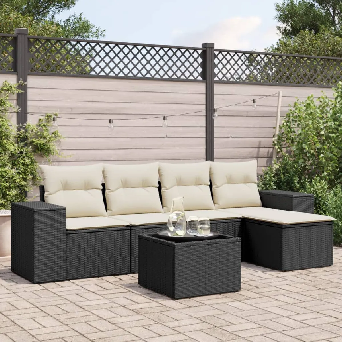 Salon de jardin 6 pcs - vue 3