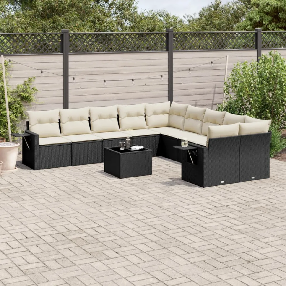 vidaXL Salon de jardin 11pcs - vue 3