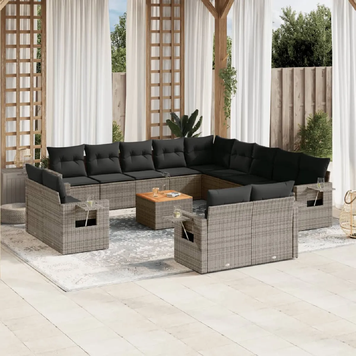 VIDAXL  Salon de jardin 14 pcs