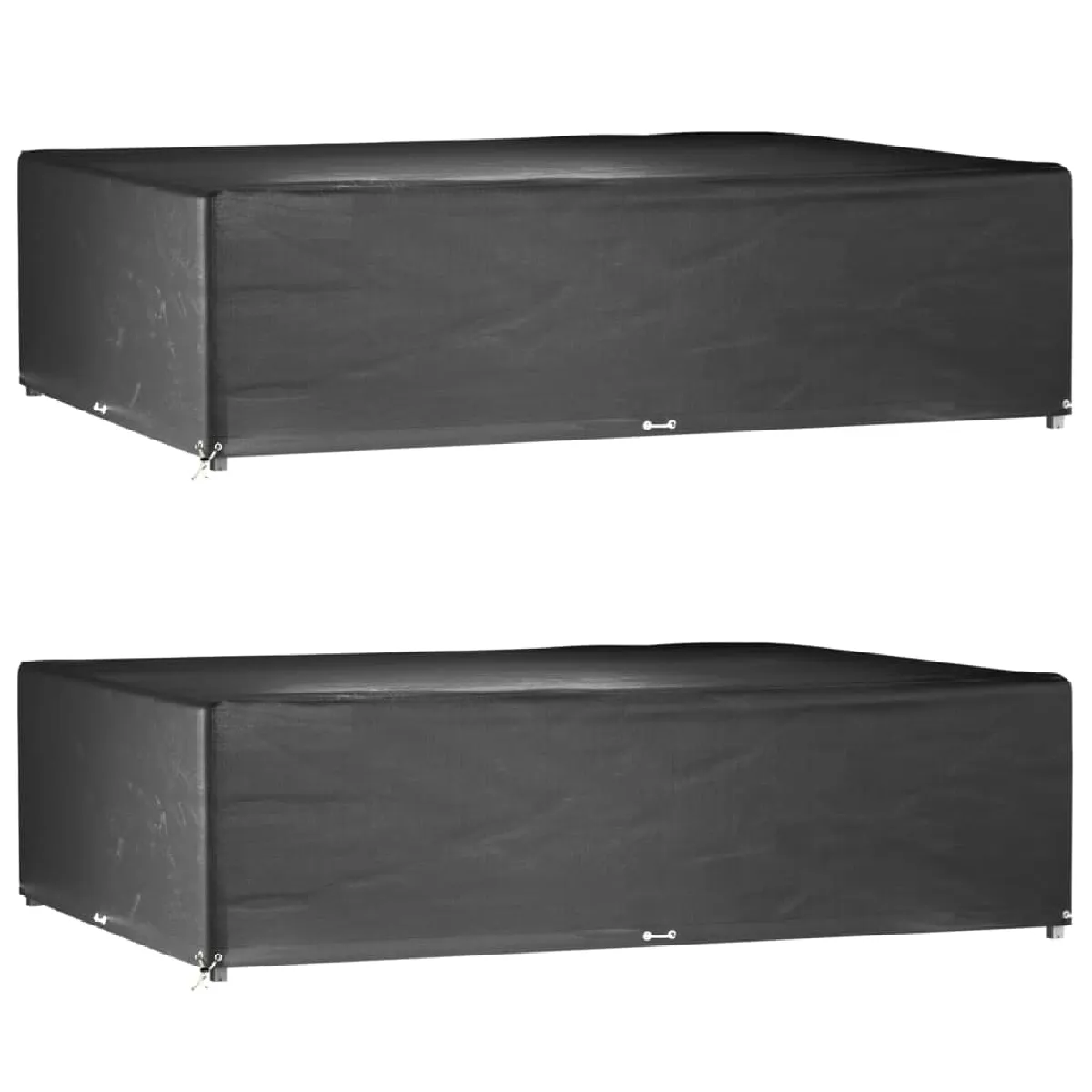 Vidaxl Housses Meubles Jardin 2 Pcs - 16 Œillets