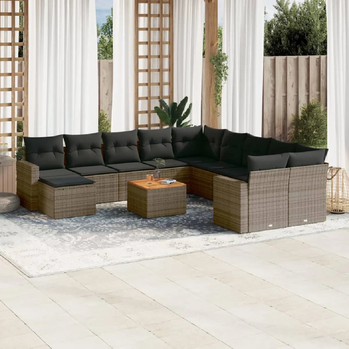 VIDAXL  Salon de jardin 12 pcs