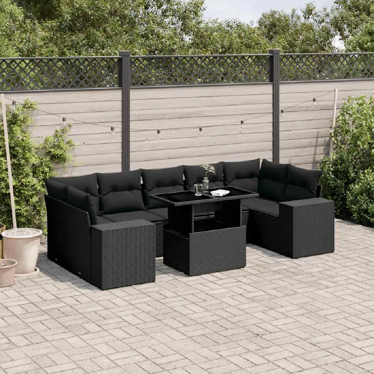 Salon de jardin 8 pcs - vue 6