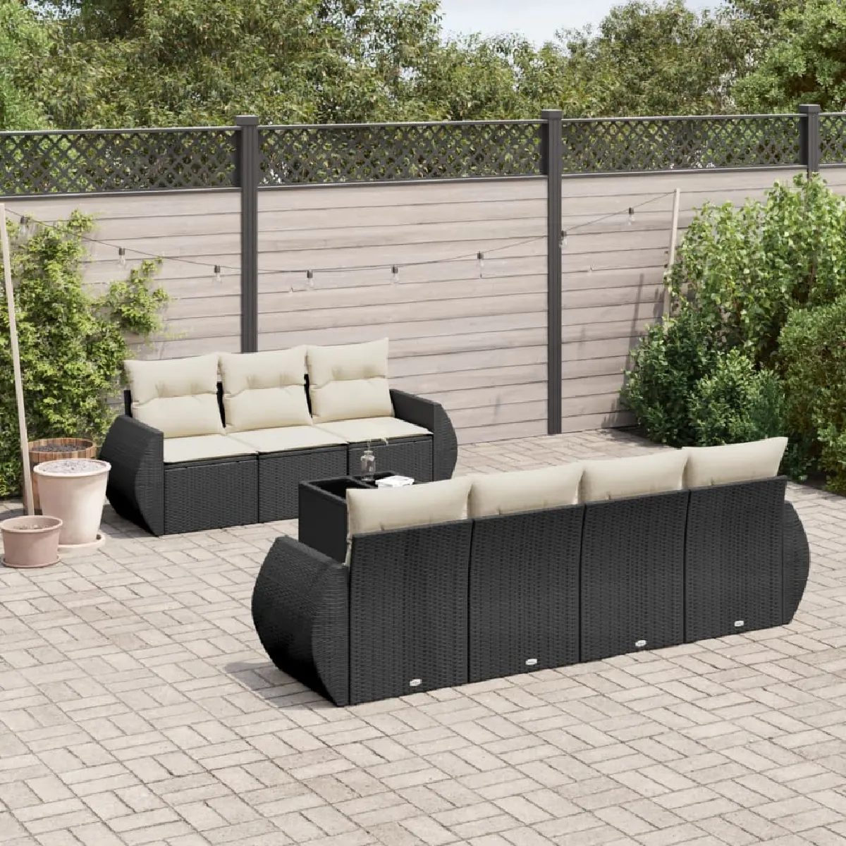 vidaXL Ensemble de Salon de Jardin 8 pcs - vue 4