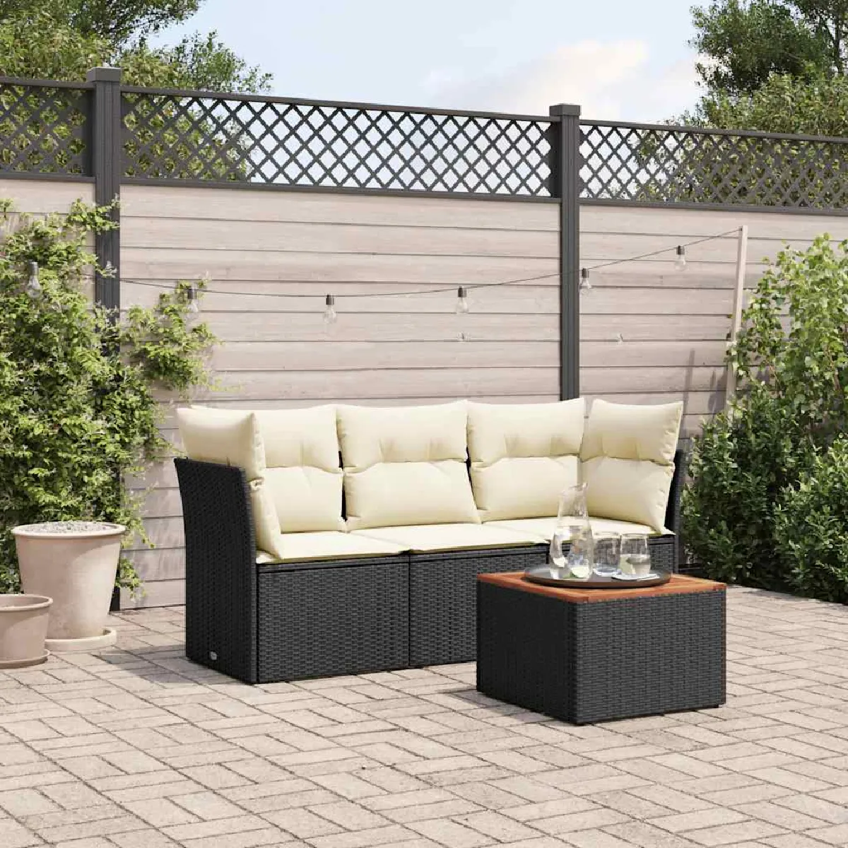 vidaXL Ensemble de jardin 4 pcs - vue 2