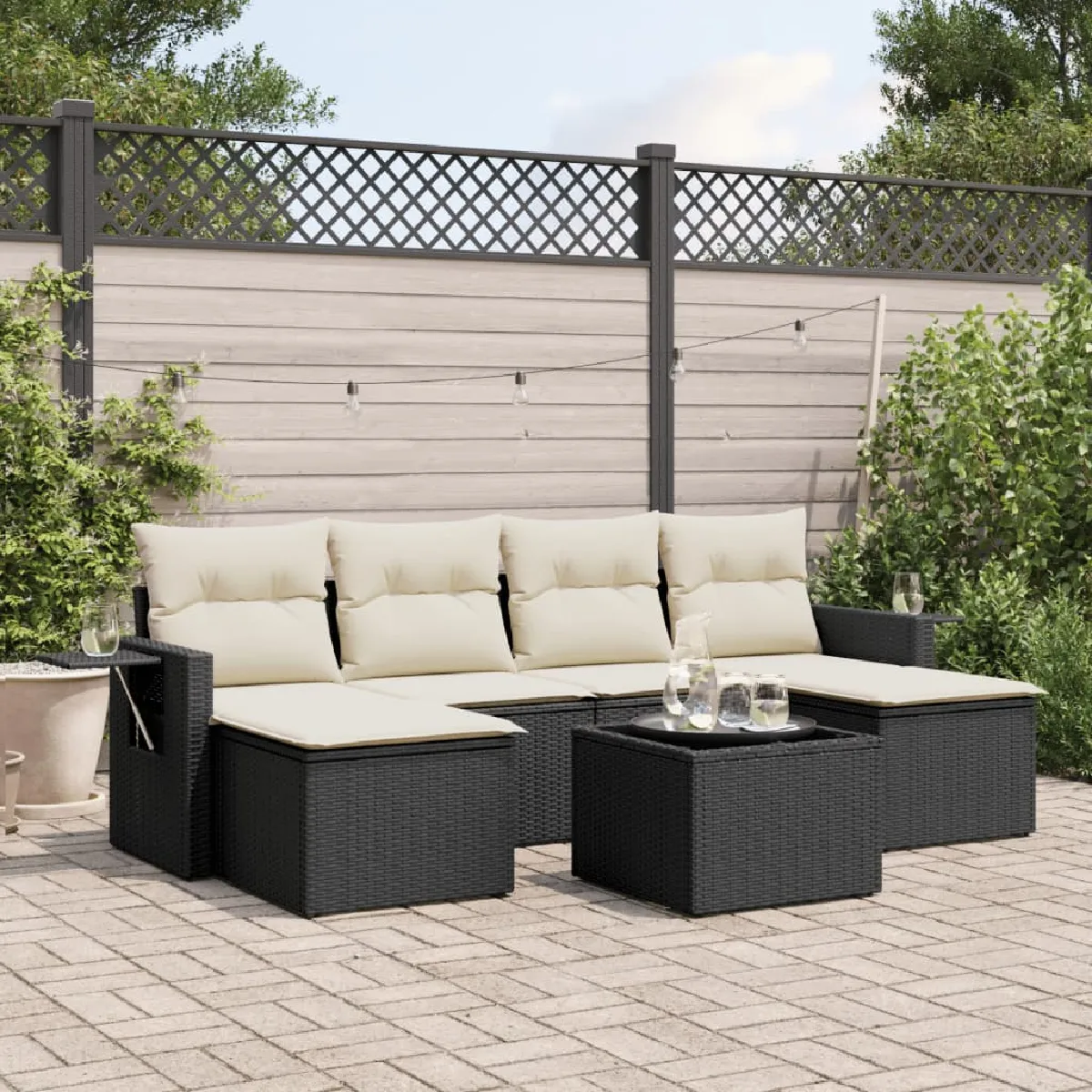 vidaXL Ensemble de jardin 7 pcs - vue 6