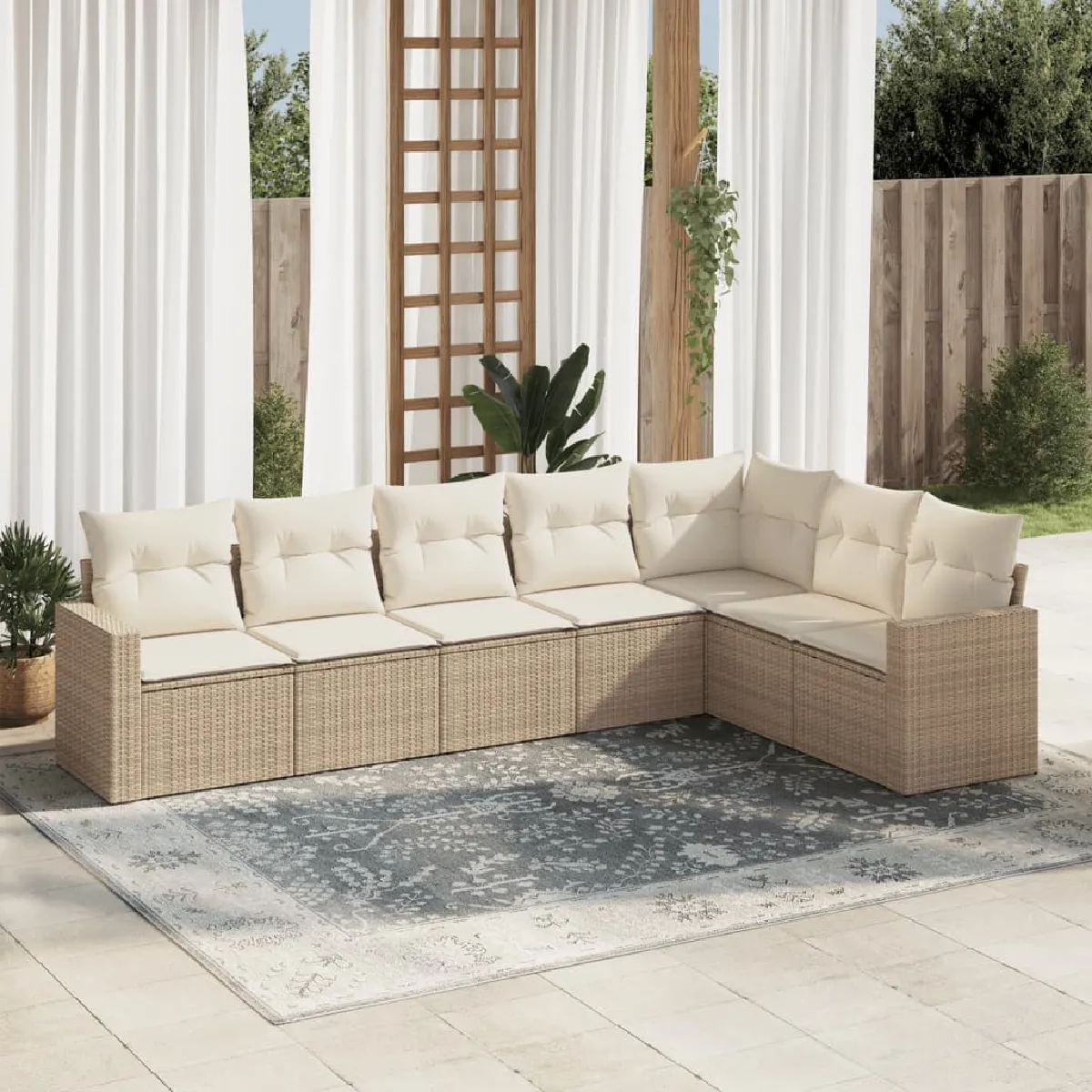 vidaXL Salon 7pcs avec Coussins - vue 2