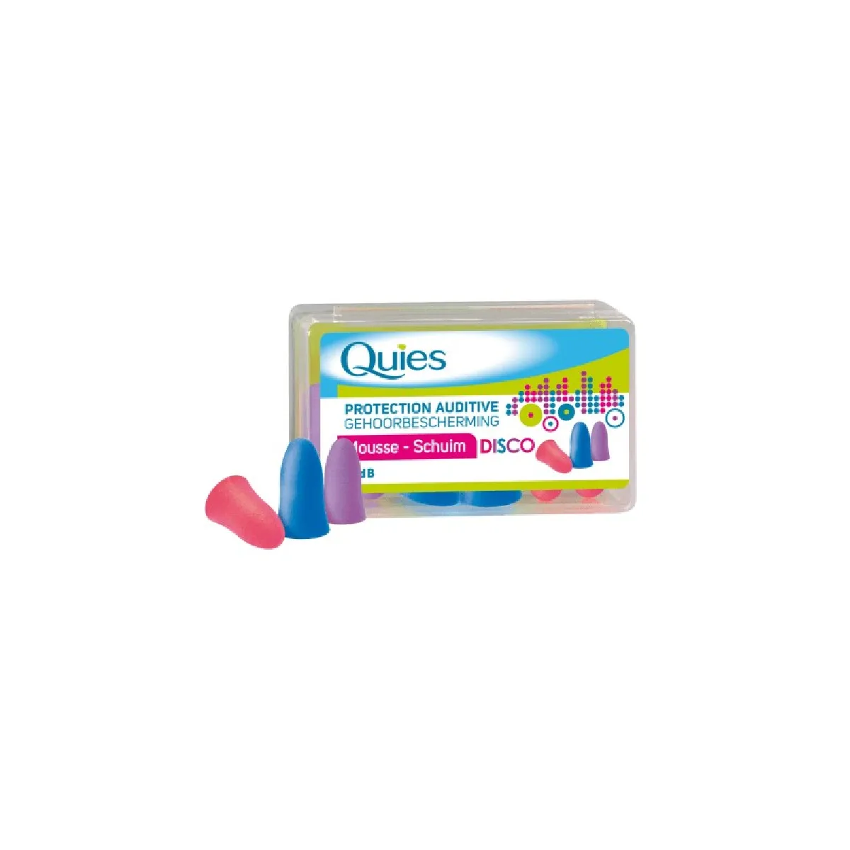 QUIES  Bouchons d'Oreille - Couleur Disco